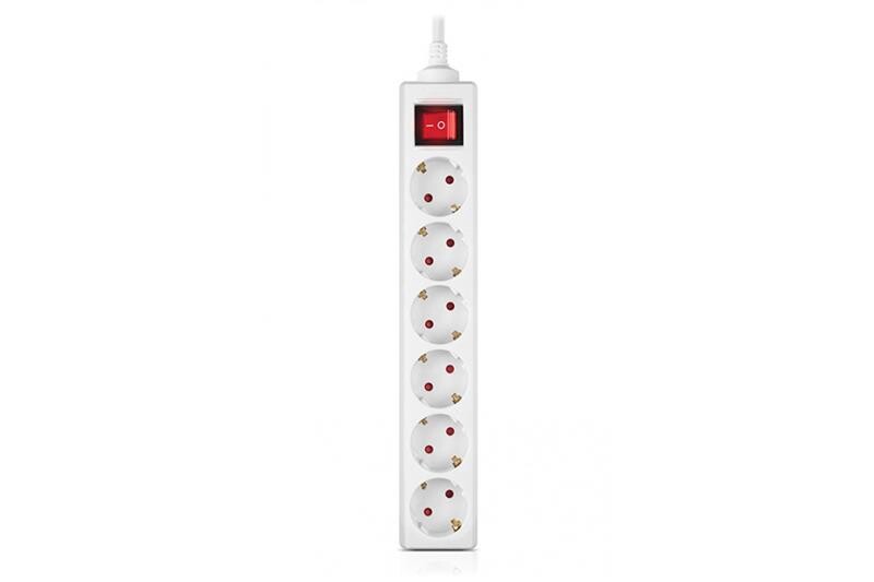 Фильтр питания REAL-EL RS-6 Protect M 1.8м White (EL122300031)