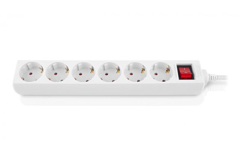 Фильтр питания REAL-EL RS-6 Protect M 1.8м White (EL122300031)