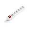 Фото - Фильтр питания REAL-EL RS-6 Protect M 1.8м White (EL122300031) | click.ua