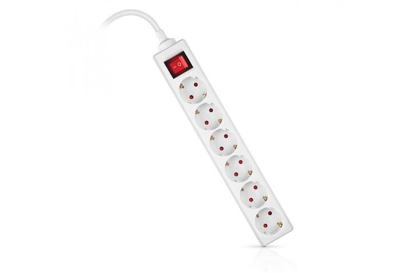 Фильтр питания REAL-EL RS-6 Protect M 3м White (EL122300033)
