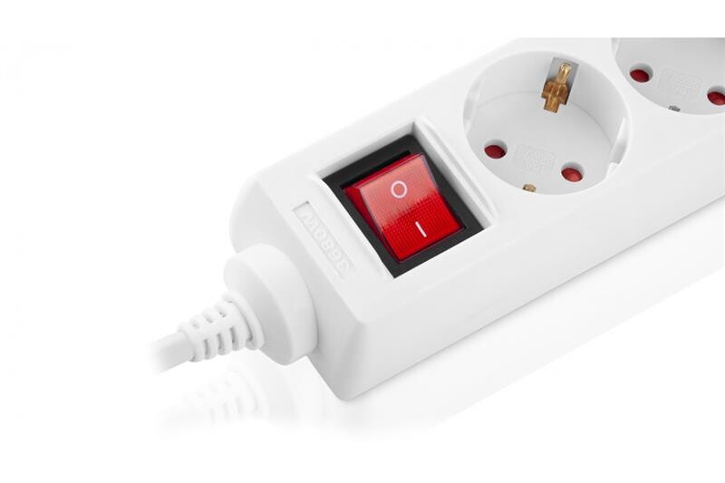 Фильтр питания REAL-EL RS-6 Protect M 3м White (EL122300033)