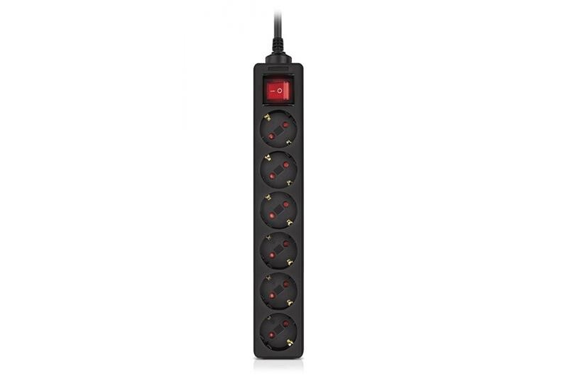 Фильтр питания REAL-EL RS-6 Protect M 3м Black (EL122300034)