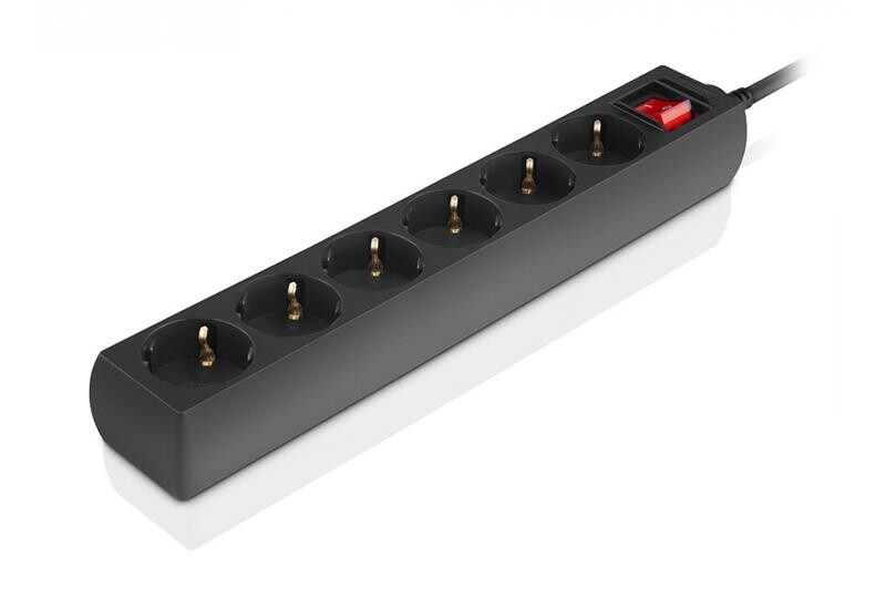 Фильтр питания REAL-EL RS-6 Protect M 3м Black (EL122300034)
