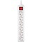 Фото - Фільтр живлення REAL-EL RS-6 Protect M 5м White (EL122300035) | click.ua
