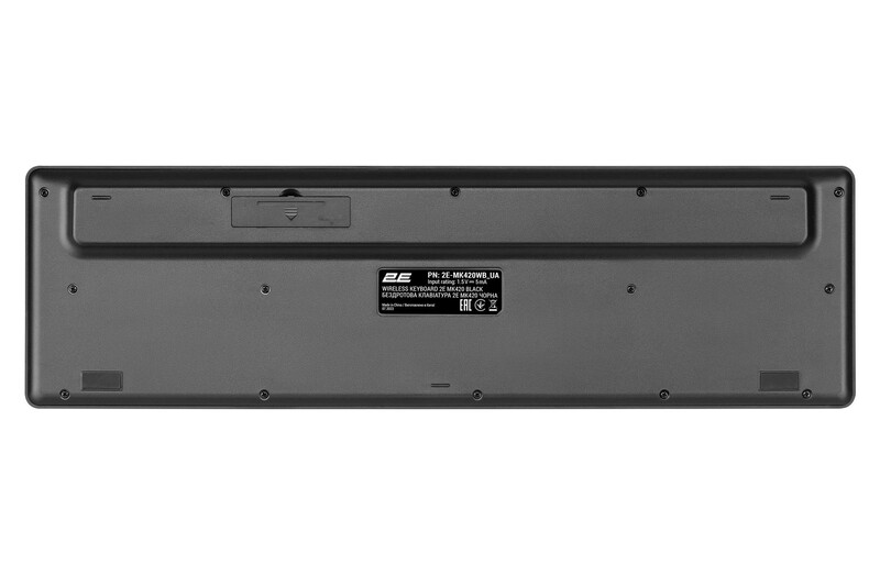 Комплект (клавіатура, мишка) бездротовий 2E MK420 (2E-MK420WB) Black