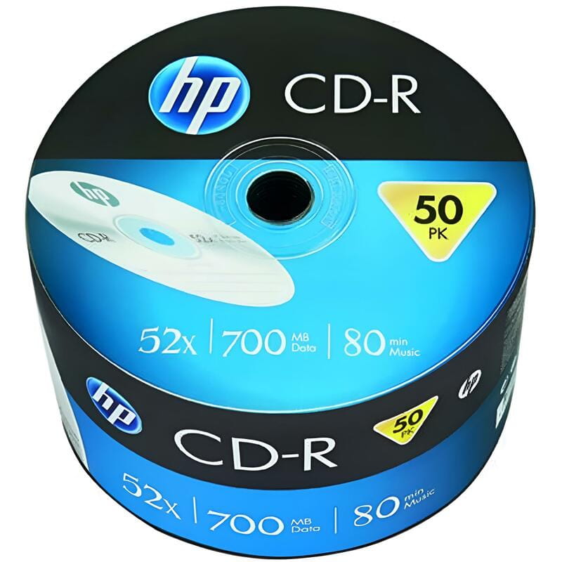 Диски CD-R HP (69300 /CRE00070-3) 700MB 52x, без шпинделя, 50 шт