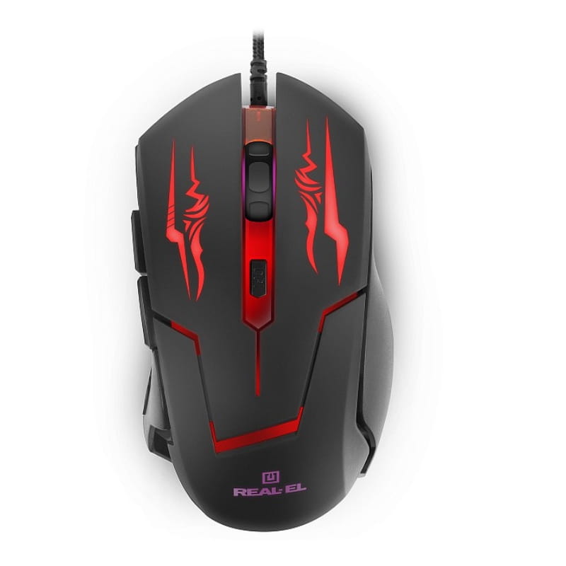 Мышь REAL-EL RM-520 Gaming Black (EL123200020)