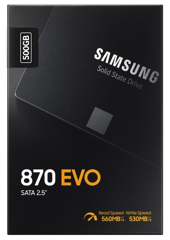 Накопитель SSD  500GB Samsung 870 EVO 2.5" SATAIII MLC (MZ-77E500B/EU)