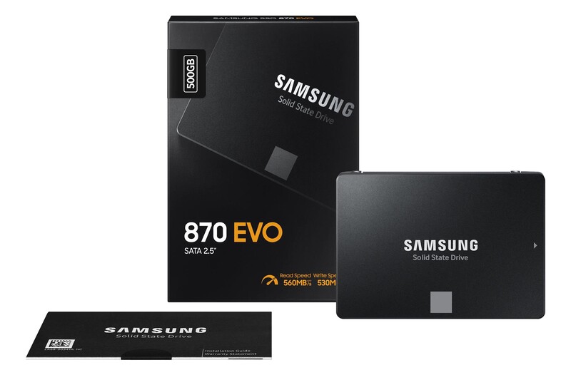 Накопитель SSD  500GB Samsung 870 EVO 2.5" SATAIII MLC (MZ-77E500B/EU)