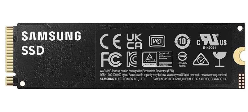 Накопитель SSD 1ТB Samsung 990 PRO M.2 2280 PCIe 4.0 x4 NVMe V-NAND TLC (MZ-V9P1T0BW)