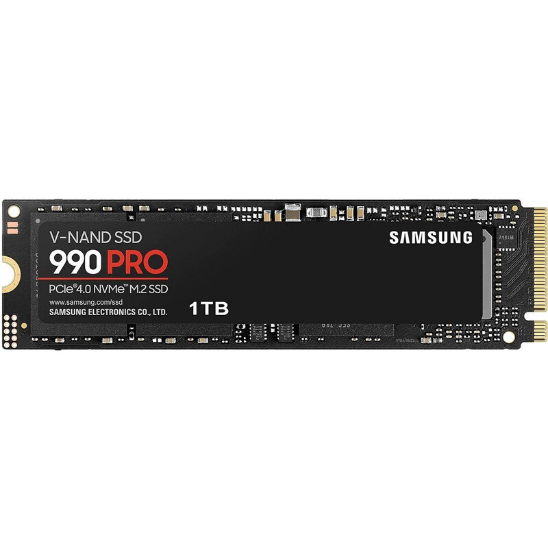 Накопитель SSD 1ТB Samsung 990 PRO M.2 2280 PCIe 4.0 x4 NVMe V-NAND TLC (MZ-V9P1T0BW)