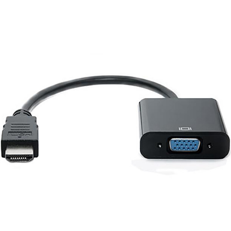 Адаптер REAL-EL HDMI - VGA (M/F), 0.15 м, черный (EL123500020)