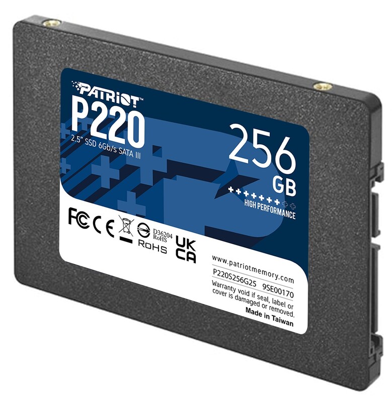 Накопитель SSD  256GB Patriot P220 2.5" SATAIII TLC (P220S256G25)