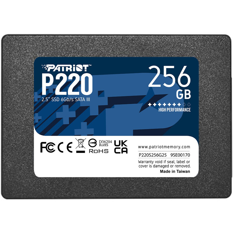Накопитель SSD  256GB Patriot P220 2.5" SATAIII TLC (P220S256G25)