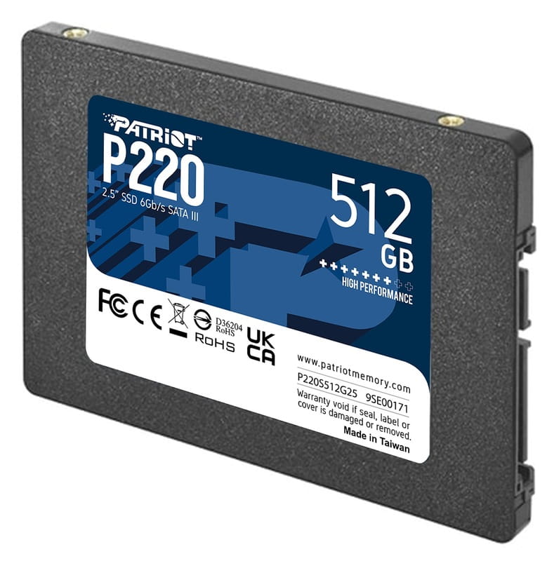 Накопитель SSD  512GB Patriot P220 2.5" SATAIII TLC (P220S512G25)