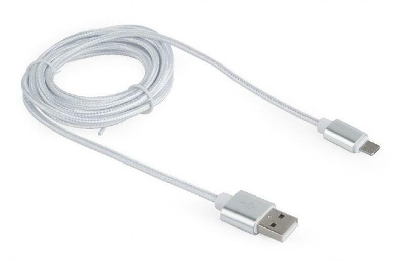 Кабель Cablexpert USB - Lightning + micro USB (M/M), 1.8 м, серый (CCB-USB2AM-mU8P-6)