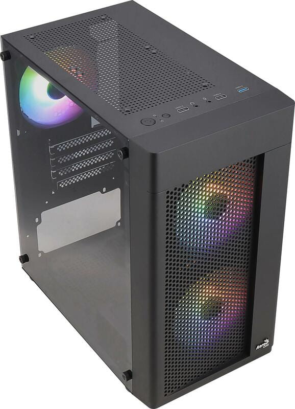 Корпус AeroCool Hexform-G-BK-v2 (ACCS-PV38033.11) Black без БЖ