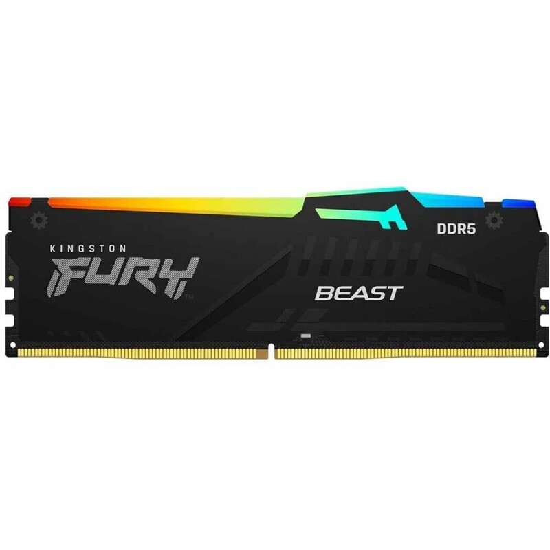 Модуль памяти DDR5 32GB/5200 Kingston Fury Beast RGB Black (KF552C40BBA-32)