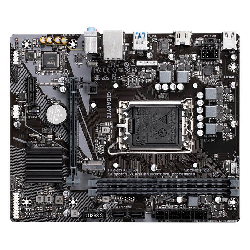 Материнская плата Gigabyte H610M K DDR4 Socket 1700