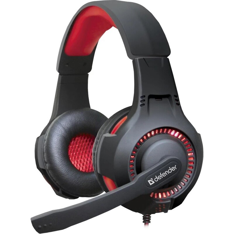 Гарнiтура Defender Warhead G-450 Black/Red (64146)