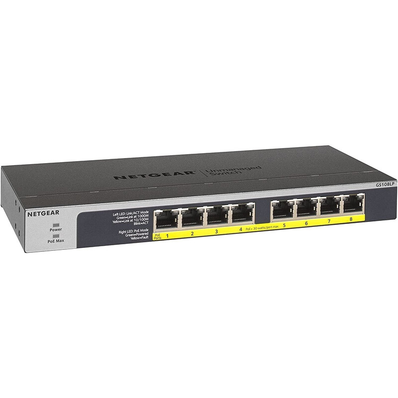 Коммутатор Netgear GS108LP-100EUS