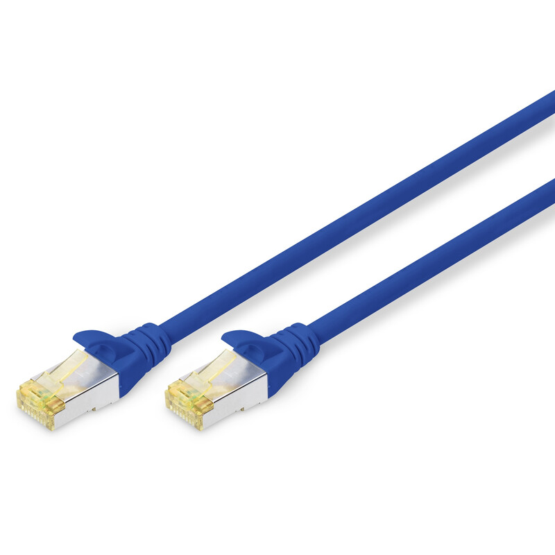 Патч-корд Digitus CAT 6a S-FTP, 0,5м, AWG 26/7 синій (DK-1644-A-005/B)