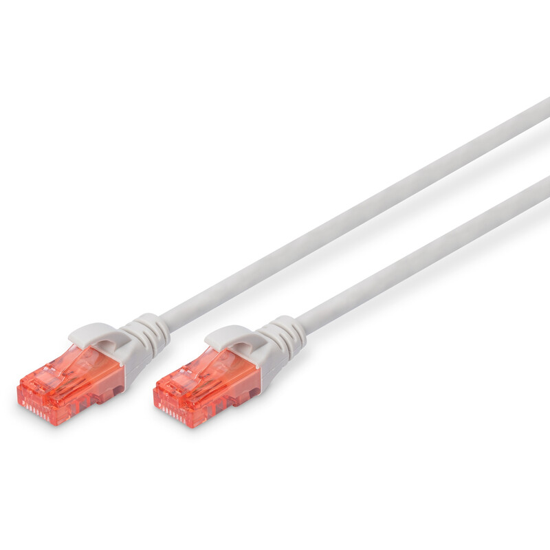 Патч-корд Digitus (DK-1617-005) CAT 6, UTP, 0.5м, AWG 26/7, Cu, LSZH, сірий