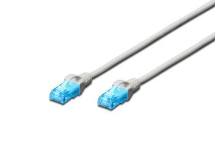 Патч-корд Digitus (DK-1512-020) cat.5e, U/UTP, 2м, AWG 26/7, PVC, сірий