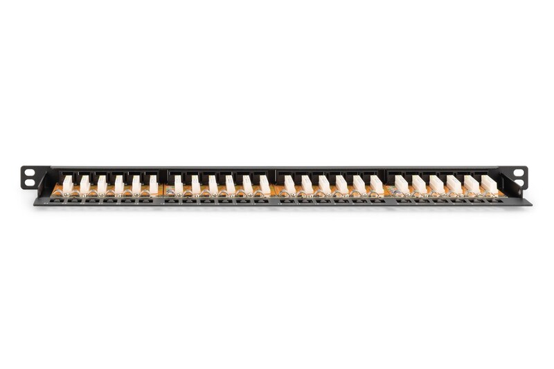 Патч-панель Digitus (DN-91624U-SL-SH) 19" 0.5U, 24 порта, Cat.6 UTP в сборе