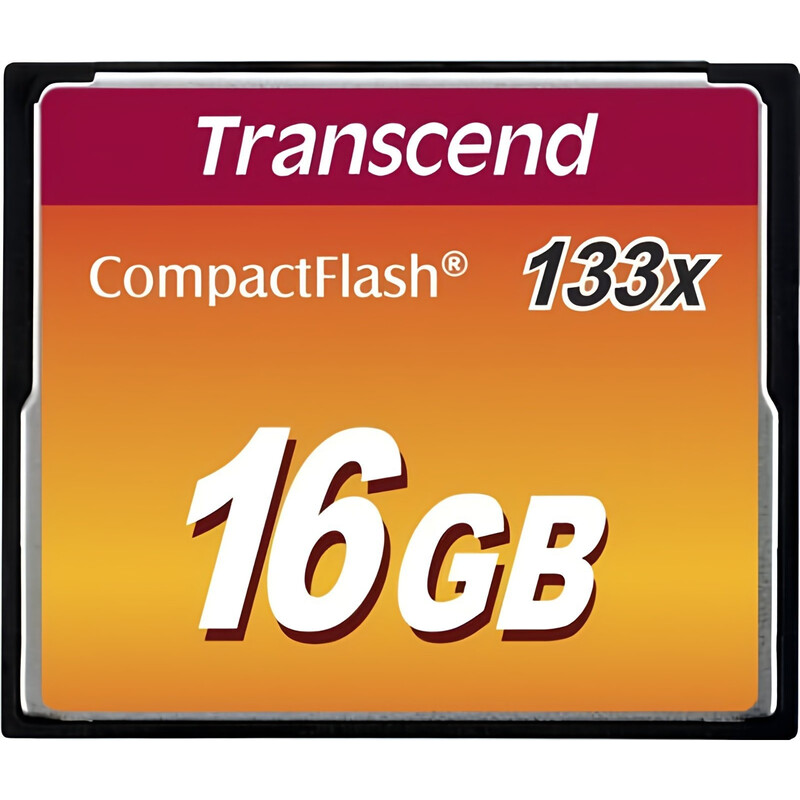 Карта памяти CompactFlash  16GB Transcend 133X (TS16GCF133)