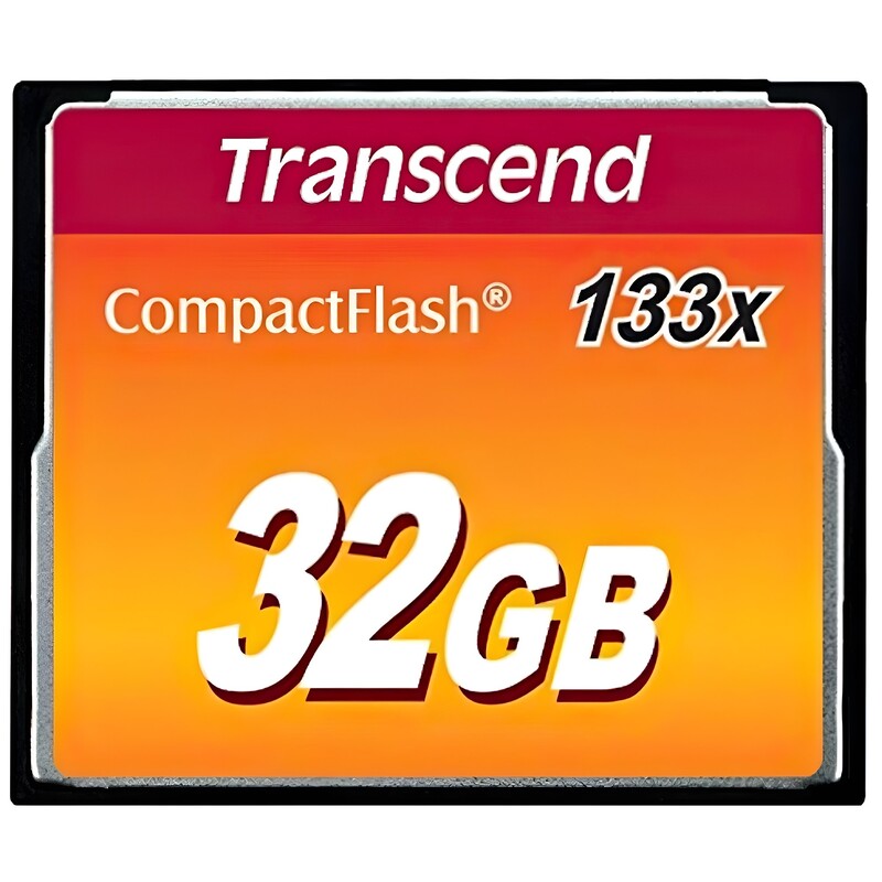 Карта памяти CompactFlash  32GB Transcend 133X (TS32GCF133)