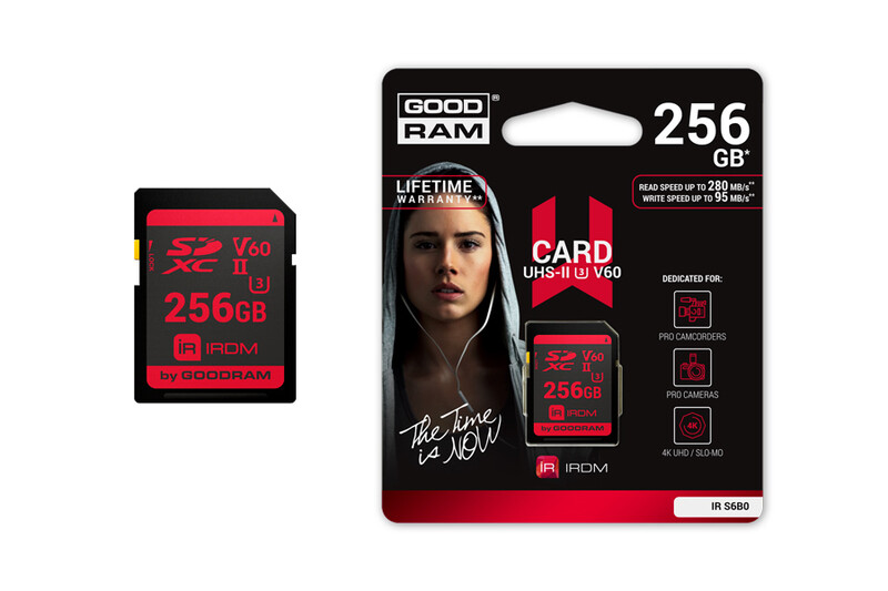 Карта памяти SDXC 256GB UHS-II/U3 Goodram IRDM R280/W95MB/s (IR-S6B0-2560R11)