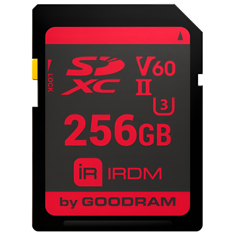 Карта памяти SDXC 256GB UHS-II/U3 Goodram IRDM R280/W95MB/s (IR-S6B0-2560R11)