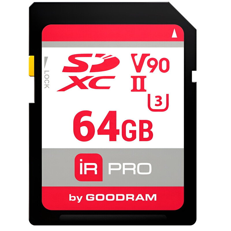 Карта пам`ятi SDXC 64GB UHS-II/U3 Goodram IRDM PRO R280/W240MB/s (IRP-S9B0-0640R11)