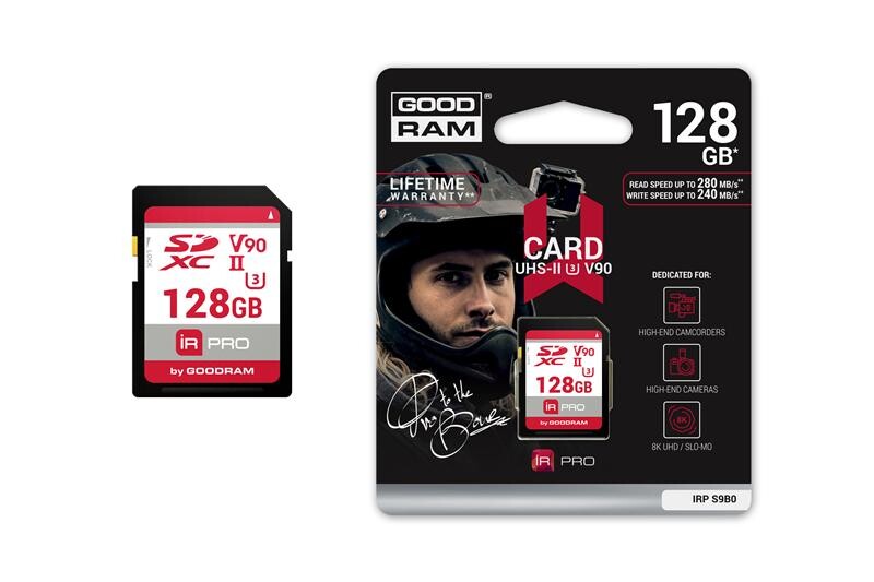 Карта пам`ятi SDXC 128GB UHS-II/U3 Goodram IRDM PRO R280/W240MB/s (IRP-S9B0-1280R11)