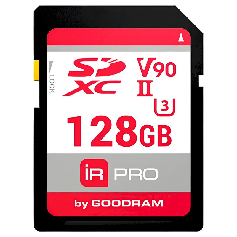 Карта пам`ятi SDXC 128GB UHS-II/U3 Goodram IRDM PRO R280/W240MB/s (IRP-S9B0-1280R11)