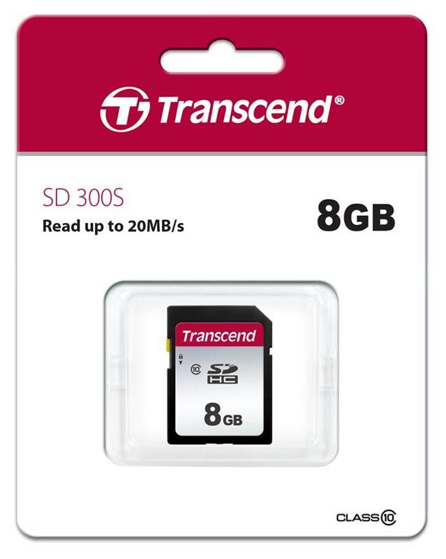 Карта памяти SDHC 8GB Class 10 Transcend 300S (TS8GSDC300S)