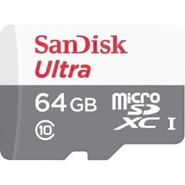 Карта пам`яті MicroSDXC 64GB UHS-I Class 10 SanDisk Ultra R100/W10MB/s (SDSQUNR-064G-GN3MN)