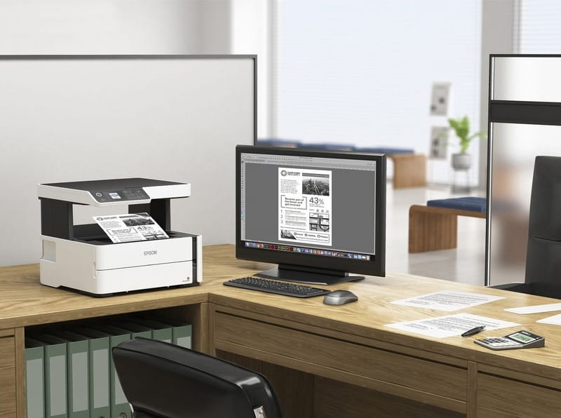Багатофункційний пристрій А4 Epson M2170 Фабрика друку з WI-FI (C11CH43404)