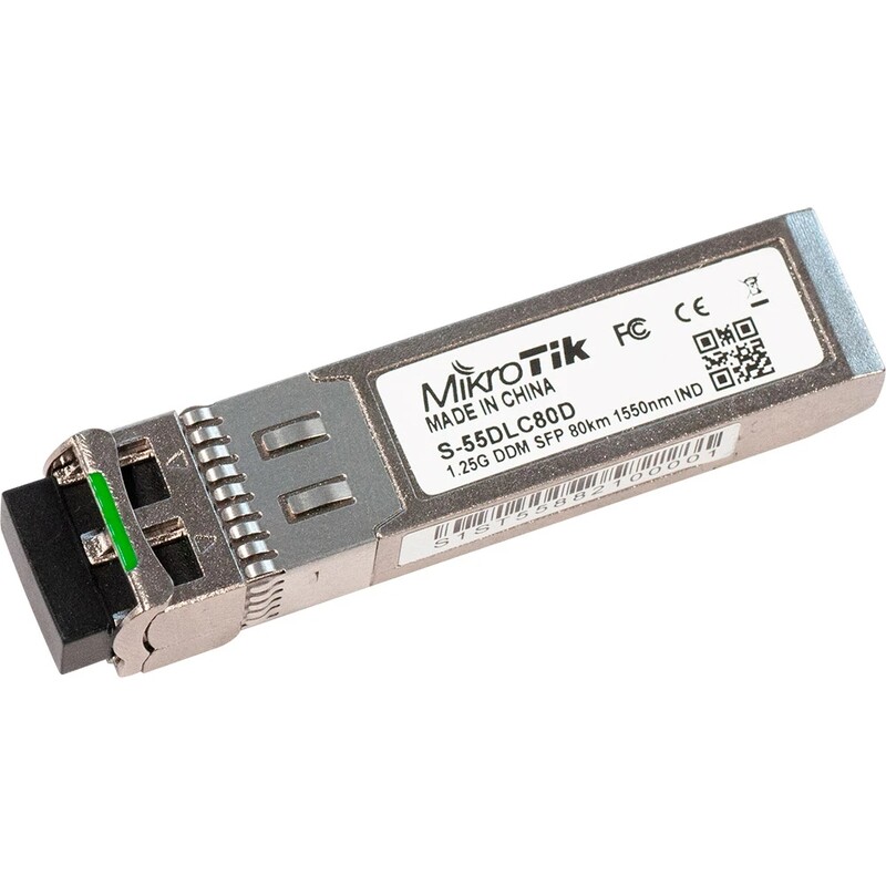 Модуль SFP Mikrotik S-55DLC80D (1.25G Single Mode, dual LC, до 80км)
