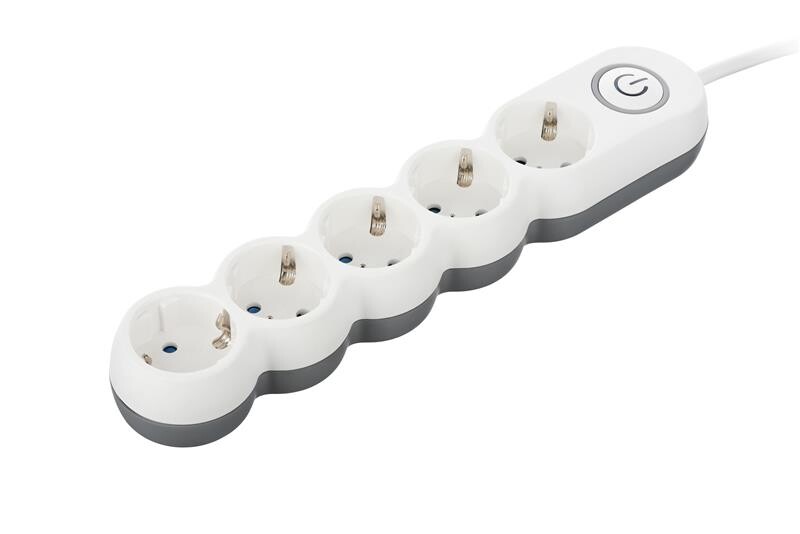 Фильтр питания 2E (2E-U05VESM3W) 5хSchuko, 3 м, белый