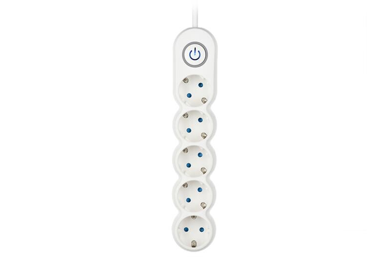 Фильтр питания 2E (2E-U05VESM3W) 5хSchuko, 3 м, белый