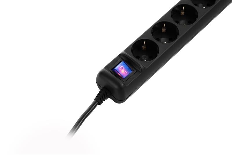 Фильтр питания 2E (2E-U05ES15M5BK) 5хSchuko, 5 м, черный
