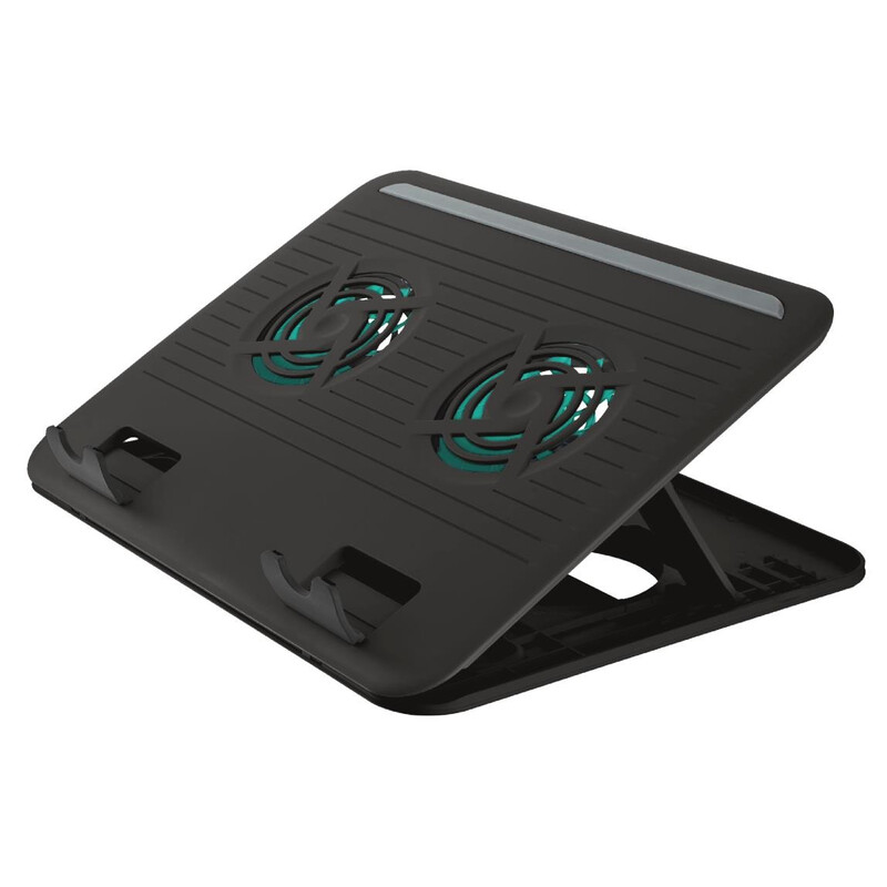 Охолоджувальна підставка для ноутбука Trust Cyclone Notebook Cooling Stand Black 16" (17866)