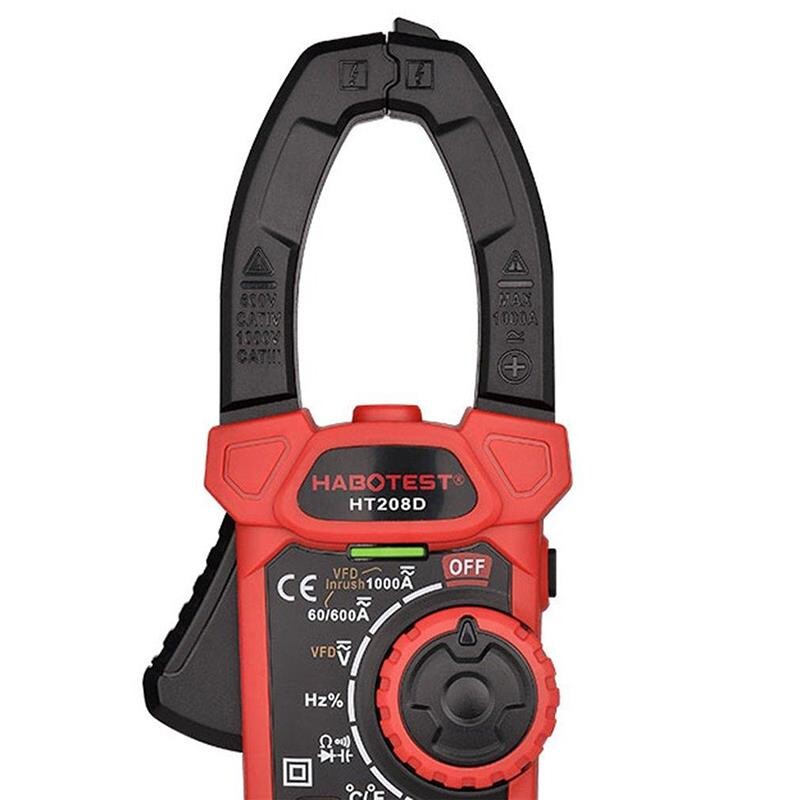 Зажимной измеритель Habotest DC1000V/1000A, AC750V/1000A (HT208D)