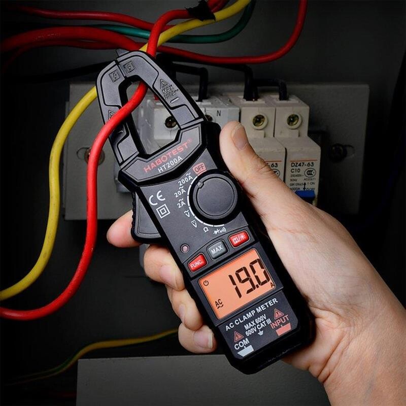 Зажимной измеритель Habotest AC600V/200A, DC600V (HT200A)