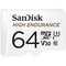 Фото - Карта пам`ятi MicroSDXC 64GB UHS-I/U3 Class 10 SanDisk High Endurance R100/W40MB/s + SD-adapter (SDSQQNR-064G-GN6IA) | click.ua