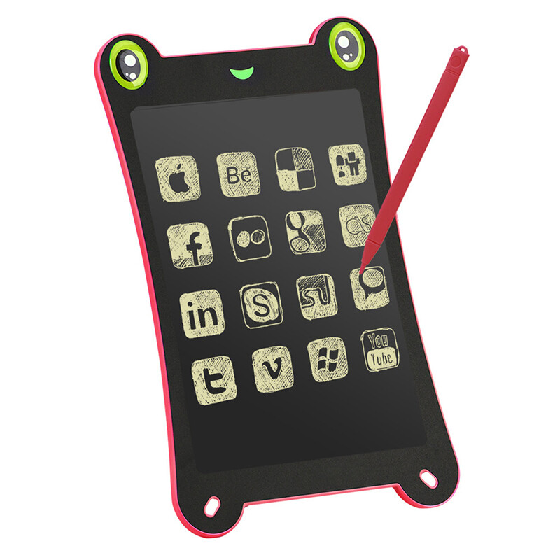 LCD планшет для записів PowerPlant Writing Tablet 8.5" Frog Shaped Pink (NYWT085CP)