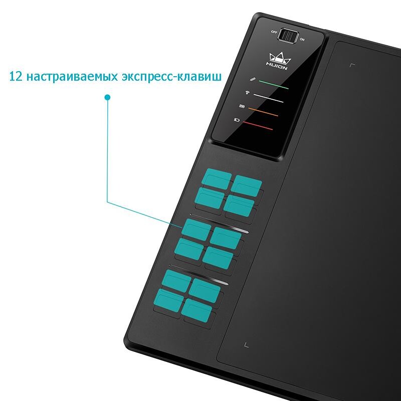 Графічний планшет Huion Giano WH1409 V2 + рукавичка