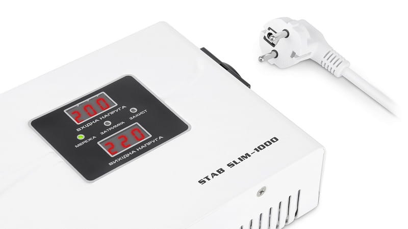Стабілізатор REAL-EL Stab Slim-1000 White